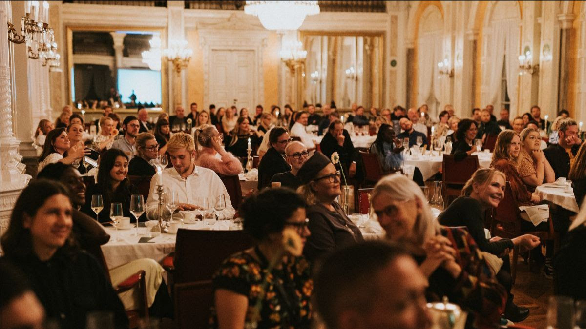 People sitting at a gala